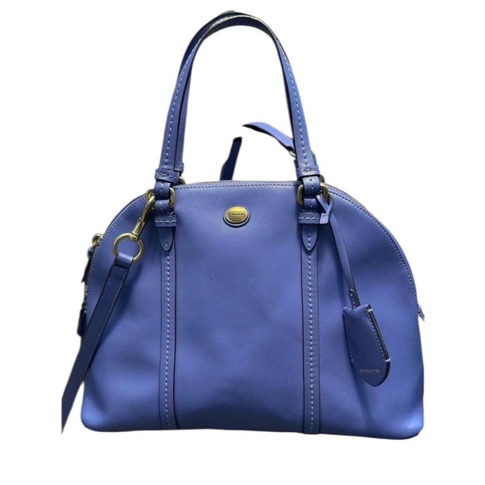 Coach Peyton Cora Domed Periwinkle Blue Women's Handbag